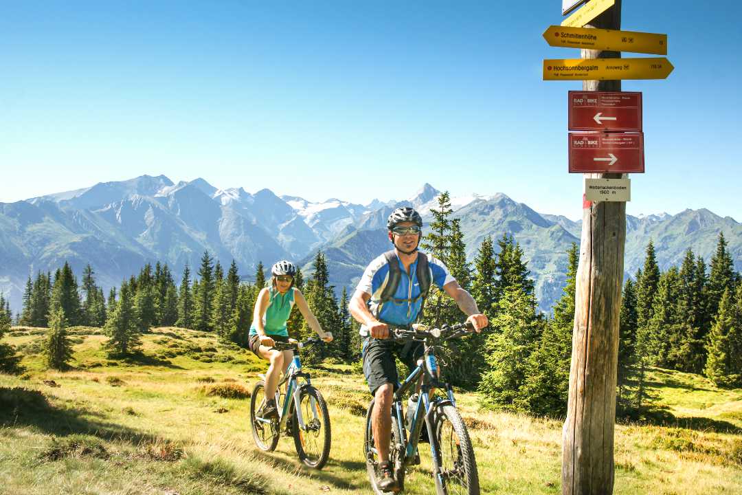Radfahren am Hochsonnberg bei Piesendorf